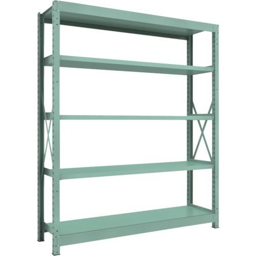 ＴＲＵＳＣＯ　Ｒ３型中量棚　１８００×４５０×Ｈ２１００　５段　単体　Ｒ３−７６５５　１台（直送）