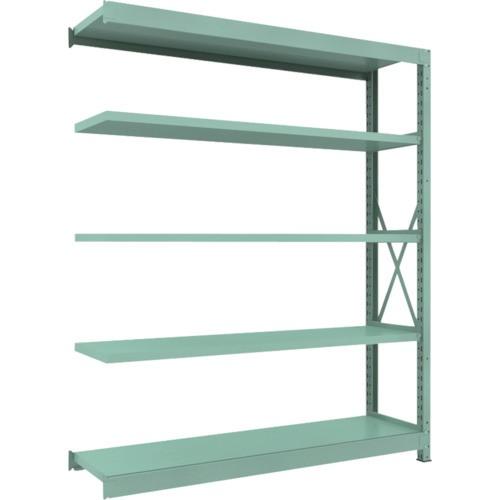 ＴＲＵＳＣＯ　Ｒ３型中量棚　１８００×４５０×Ｈ２１００　５段　連結　Ｒ３−７６５５Ｂ　１台（直送）