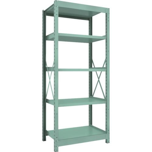 ＴＲＵＳＣＯ　Ｒ３型中量棚　９００×６００×Ｈ２１００　５段　単体　Ｒ３−７３６５　１台（直送）