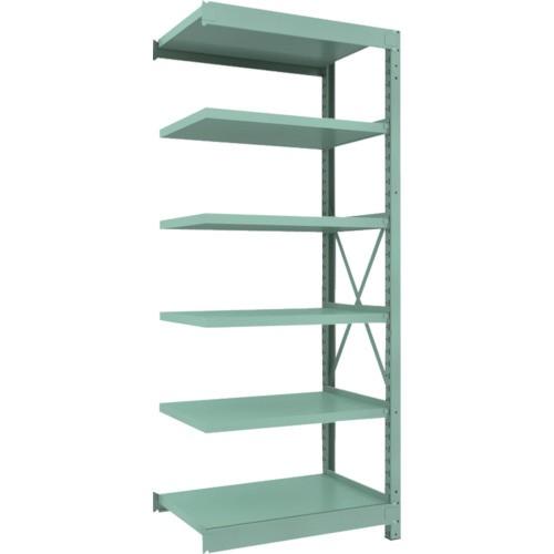 ＴＲＵＳＣＯ　Ｒ３型中量棚　９００×６００×Ｈ２１００　６段　連結　Ｒ３−７３６６Ｂ　１台（直送）