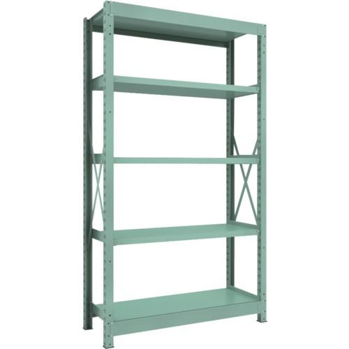 ＴＲＵＳＣＯ　Ｒ３型中量棚　１２００×４５０×Ｈ２１００　５段　単体　Ｒ３−７４５５　１台（直送）