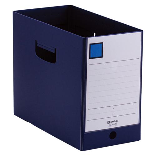 ＧボックスＰＰ　Ａ４ヨコ　収納幅１５０ｍｍ　ネイビー　４６３５Ｎ−ＮＶ　１冊