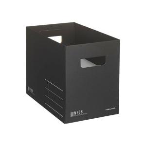 コクヨ　収納ボックス（ＮＥＯＳ）　Ｍサイズ　ブラック　Ａ４−ＮＥＭＢ−Ｄ　１個