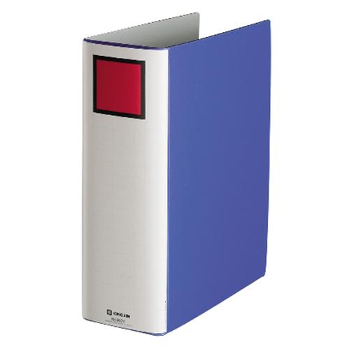 キングファイル　エコロジードッチ　Ａ４タテ　８００枚収容　８０ｍｍとじ　背幅１０１ｍｍ　青　８４７８...