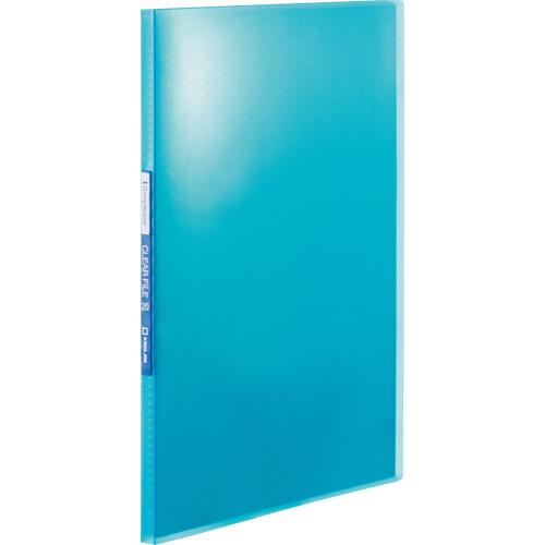 キングジム　シンプリーズ　クリアーファイル（透明）　Ａ４タテ　２０ポケット　背幅１２ｍｍ　青　ＴＨ１...