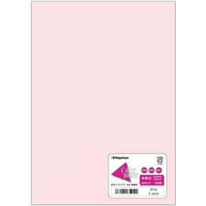 長門屋商店　Ｃｏｌｏｒ　Ｐａｐｅｒ　Ａ５　中厚口　さくら　ナ−５２１９　１冊（１００枚） （お取寄せ品）