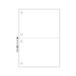 ヒサゴ　マルチプリンタ帳票（ＦＳＣ森林認証紙）　Ａ５　白紙　２面　４穴　ＦＳＣ２０５５　１冊（１００枚） （お取寄せ品）