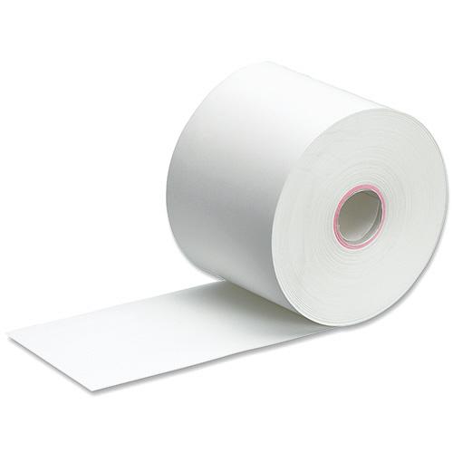 TANOSEE　ＦＳＣ認証レジ用感熱ロール紙　中保存　幅５８×直径８０ｍｍ×長さ６３ｍ　厚み約０．０...