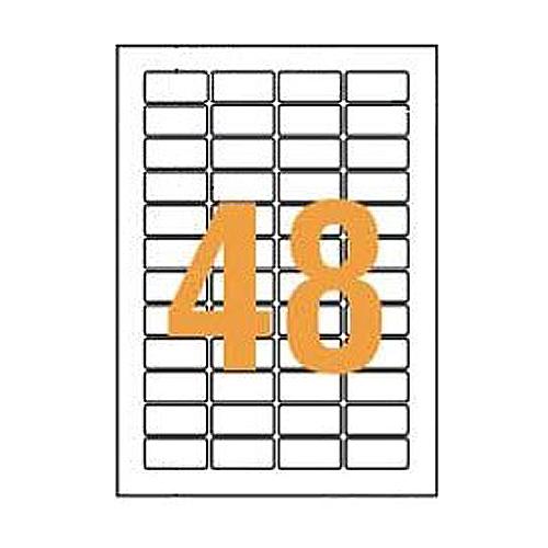 ライオン事務器　ＬＰタックラベル　Ａ４判　２０×４１ｍｍ（４８片入）　ＬＰ−２４８　１箱（１００シー...