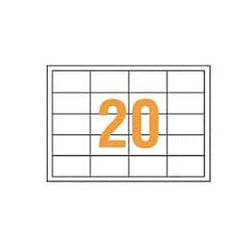 ライオン事務器　ＰＰＣタックラベル　Ａ４判　６８．５８×３８．１ｍｍ（２０片入）　ＰＰＣ−２０Ｆ　１...