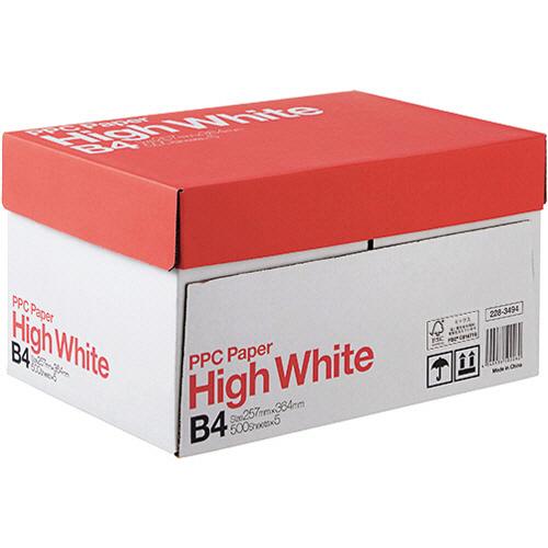 ＰＰＣ　ＰＡＰＥＲ　Ｈｉｇｈ　Ｗｈｉｔｅ　Ｂ４　１箱（２５００枚：５００枚×５冊）