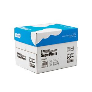 TANOSEE PPC用紙 SNOW WHITE B5 1箱（2500枚：500枚×5冊） 〔×10セット〕-