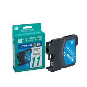 エコリカ リサイクルインクカートリッジ シアン（染料） ［ブラザー