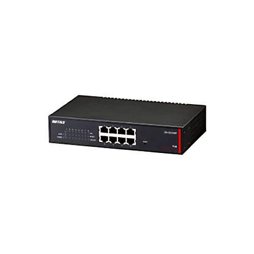 バッファロー　レイヤー２　Ｇｉｇａ　ＰｏＥスマートスイッチ　８ポート　ＢＳ−ＧＳ２００８Ｐ　１台