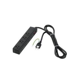 バッファロー　２／３ピン式電源タップ　４＋４個口タイプ　雷サージ防止／集中スイッチ付　ブラック　２ｍ...