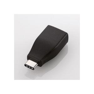 エレコム　Ｔｙｐｅ−Ｃ変換アダプタ　ブラック　ＵＳＢ３−ＡＦＣＭＡＤＢＫ　１個｜tanomail