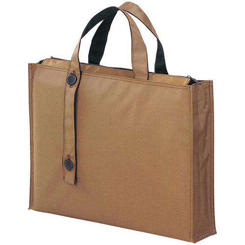 キャリングバッグ（２ウェイタイプ）　Ｂ４　縦３００×横４００×厚さ８０ｍｍ　茶　Ａ−７６５１−９　１...