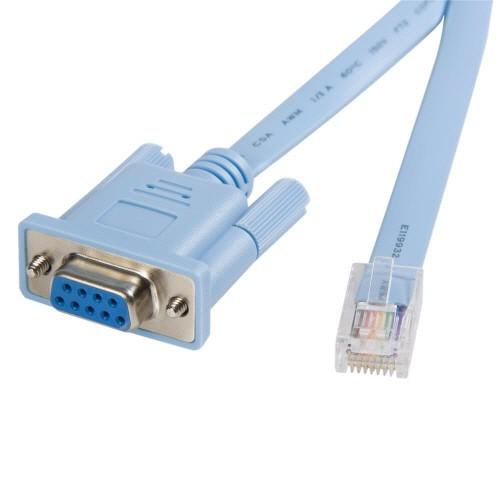 ＳｔａｒＴｅｃｈ．ｃｏｍ　Ｃｉｓｃｏコンソールケーブル　１．８ｍ　ＲＪ４５　オス−Ｄ　Ｓｕｂ　９ピン...