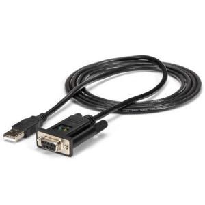 ＵＳＢ−ＲＳ２３２Ｃ　シリアル変換クロスケーブル　１．７ｍ　ＵＳＢ　Ｔｙｐｅ　Ａ　オス−Ｄ　Ｓｕｂ　９ピン　メス　ブラック　ＩＣＵＳＢ２３２ＦＴＮ｜tanomail