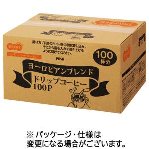 TANOSEE　オリジナルドリップコーヒー　ヨーロピアンブレンド　８ｇ　１箱（１００袋）｜ぱーそなるたのめーる