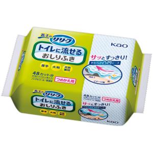 リリーフ トイレに流せるおしりふき つめかえ用 ( 24枚入 )/ : 爽快