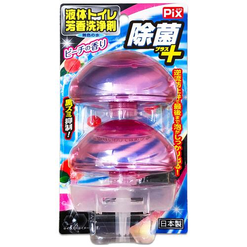 ライオンケミカル　Ｐｉｘ　除菌＋液体トイレ芳香洗浄剤　ピーチの香り　８０ｇ／個　１パック（２個）