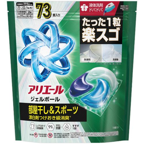 Ｐ＆Ｇ　アリエール　ジェルボールプロ　部屋干し用　つめかえ用　超メガジャンボ　１パック（７３個）