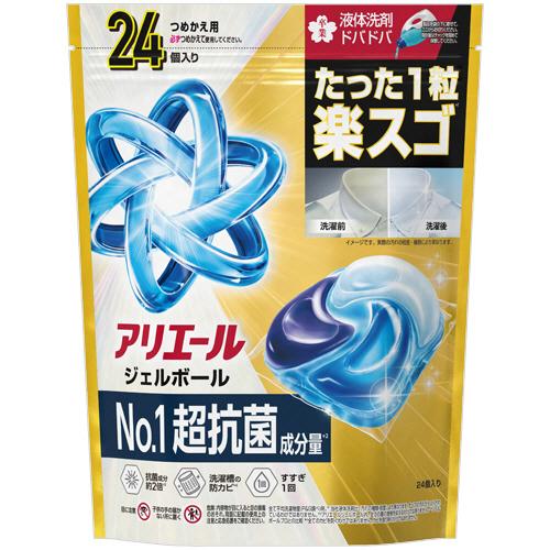 Ｐ＆Ｇ　アリエール　ジェルボールプロ　パワー　つめかえ用　ハイパージャンボ　１パック（２４個）