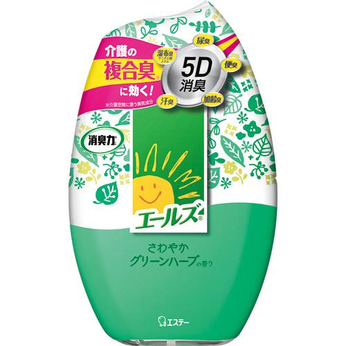 エステー　エールズ　消臭力　部屋用　さわやかグリーンハーブの香り　４００ｍｌ　１個 （お取寄せ品）