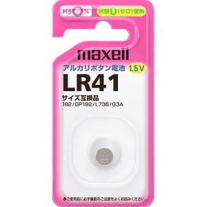 マクセル　アルカリボタン電池　１．５Ｖ　ＬＲ４１　１ＢＳ　Ｂ　１個