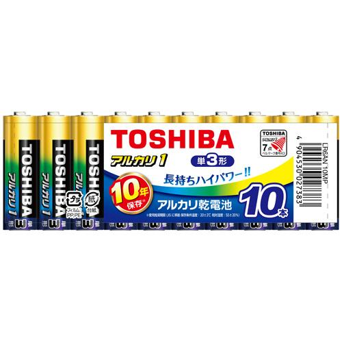 東芝　アルカリ乾電池　アルカリ１　単３形　ＬＲ６ＡＮ　１０ＭＰ　１パック（１０本）
