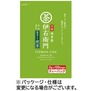 宇治の露製茶　伊右衛門　抹茶入り煎茶ティーバッグ　１袋（１２０バッグ）｜tanomail