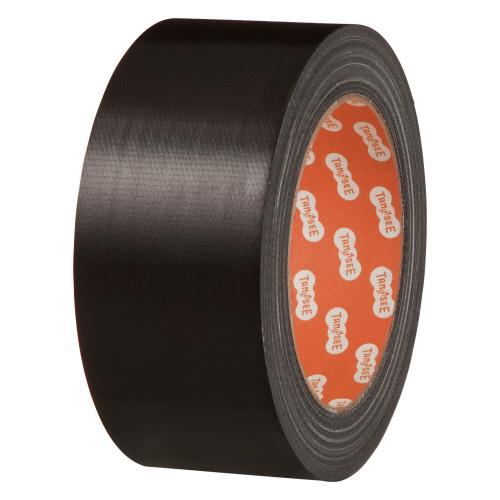 TANOSEE　布テープ（カラー）　５０ｍｍ×２５ｍ　黒　１巻
