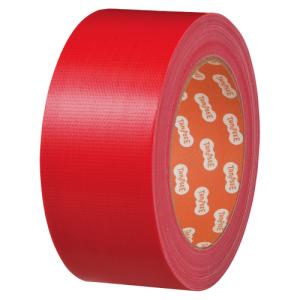 TANOSEE　布テープ（カラー）　５０ｍｍ×２５ｍ　赤　１巻｜tanomail