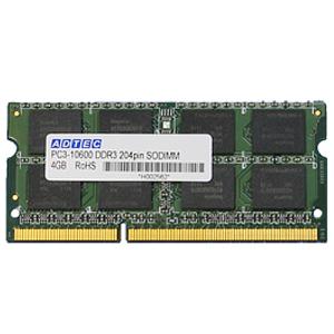 アドテック　ＤＤＲ３　１０６６ＭＨｚ　ＰＣ３−８５００　２０４Ｐｉｎ　ＳＯ−ＤＩＭＭ　２ＧＢ　ＡＤＳ８５００Ｎ−２Ｇ｜tanomail