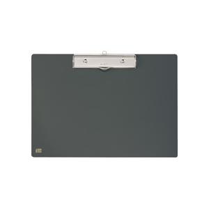 ライオン事務器 PETカラー用箋挟 A4ヨコ ダークグレー No.221K 1枚