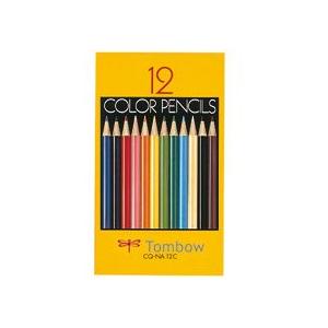 トンボ鉛筆　色鉛筆　紙箱　１２色（各色１本）　ＣＱ−ＮＡ１２Ｃ　１箱