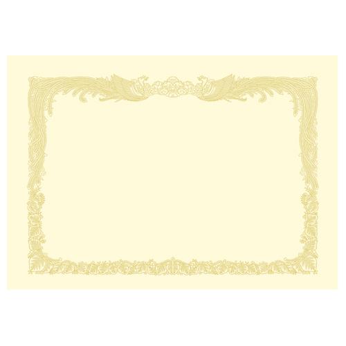 ササガワ　タカ印　ＯＡ賞状用紙　クリーム　Ａ４　タテ書用　１０−１０６７　１パック（１０枚）