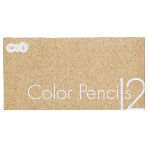 TANOSEE　色鉛筆　１２色（各色１本）　１セット