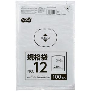 TANOSEE　規格袋　１２号　０．０２×２３０×３４０ｍｍ　１パック（１００枚）｜ぱーそなるたのめーる