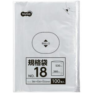 TANOSEE　規格袋　１８号　０．０２×３８０×５３０ｍｍ　１パック（１００枚）