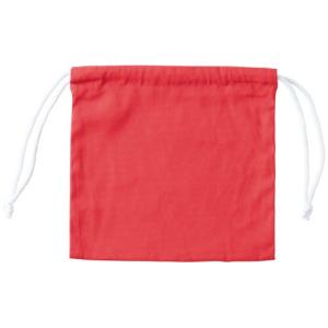 三栄産業　１１号帆布硬貨集金用巾着袋　赤　ＫＣ２５２５ＳＥＴ５−０２　１パック（５枚）