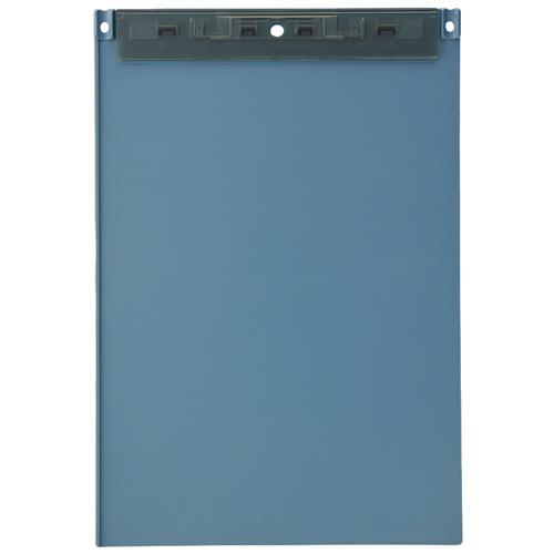 Ｍｕｔｕａｌ　超薄型クリップボード（フック穴付）　Ａ４タテ　スレートブルー　Ａ−２０６７−１１　１個...
