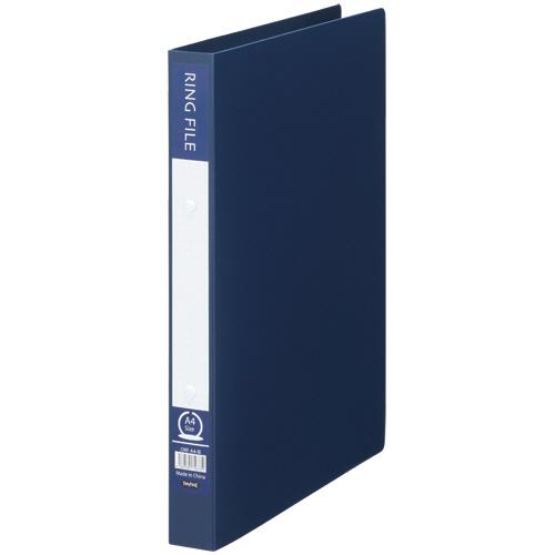 TANOSEE　リングファイル（再生ＰＰ表紙）　Ａ４タテ　２穴　２００枚収容　リング内径２５ｍｍ　背...