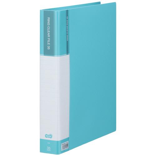 TANOSEE　ＰＰクリヤーファイル（差替式）　Ａ４タテ　３０穴　３５ポケット付属　背幅４８ｍｍ　ラ...