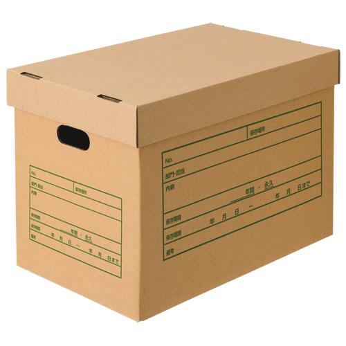 TANOSEE　文書保存箱（フタ式）　Ａ３用　内寸Ｗ４５７×Ｄ３０７×Ｈ３２８ｍｍ　１パック（６個）