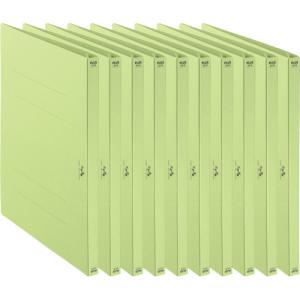 プラス　たすけあ　利用者カルテ　フラットファイル　Ａ４タテ　グリーン　ＦＬ−８０５ＦＦ−ＧＲ　１パック（１０冊）