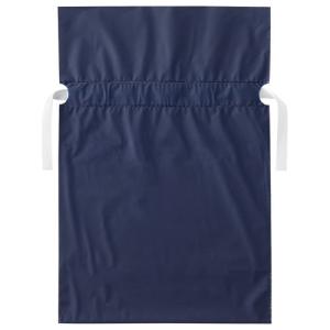 店研創意 ストア エキスプレス 梨地リボン付ギフトバッグ ネイビー 24cm 1パック