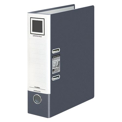 コクヨ　レバッチファイル　Ａ４タテ　２穴　４８０枚収容　４８ｍｍとじ　背幅７６ｍｍ　ダークグレー　フ...