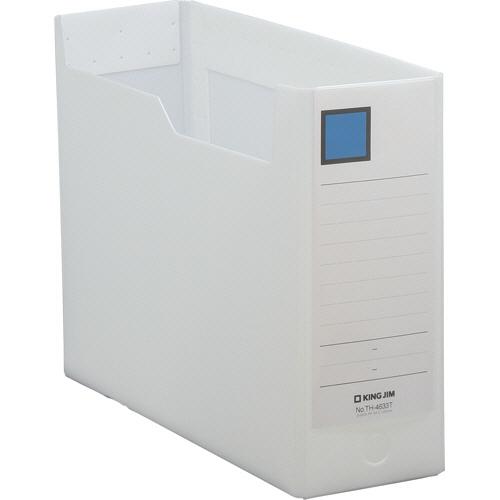 キングジム　ＧボックスＰＰ　Ａ４ヨコ　収納幅１００ｍｍ　クリアホワイト　ＴＨ−４６３３Ｔ　１冊